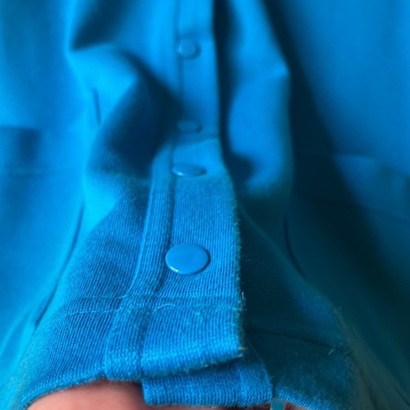 Vintage blue long sleeve snap button down cardigan - Picture 2 of 6